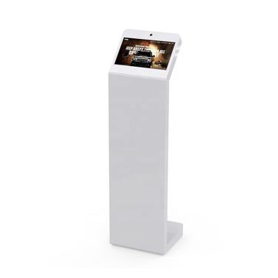 China 13 Inch Android Queue Management Indoor Floor Stand Indoor Interactive Information Kiosk With Camera for sale