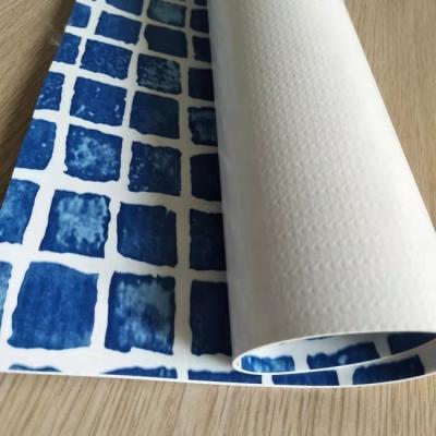 China 60 Mil Mosaic Vinyl Pool Liner PVC Fabric Plastic Sheeting Rolls Made of PVC Membrane for Inside Polyester Reinforced PVC for sale