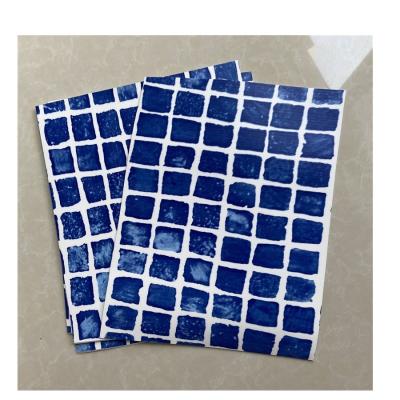 China 1.5 2mm PVC Swimming Pool Liner Mosaic Pattern With Anti-slip for in Pools Custom Patten for sale