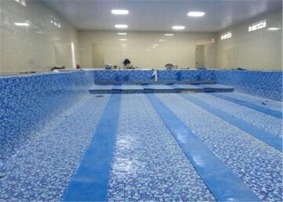 China 1.2mm, 1.5mm, 2.0mm swimming pool pvc liner/ pvc coated polyester mesh fabric/ pvc lamination sheet for sale