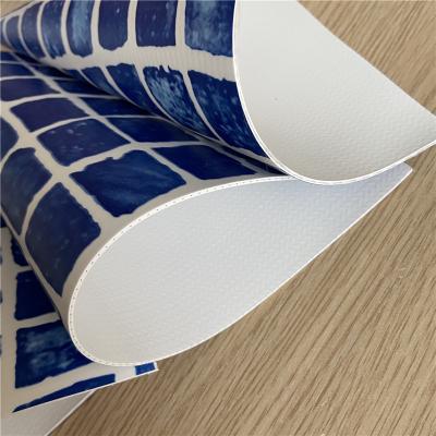 China 1.2 mm mosaic thickness PVC waterproof membrane for swimming pool waterproof project for sale