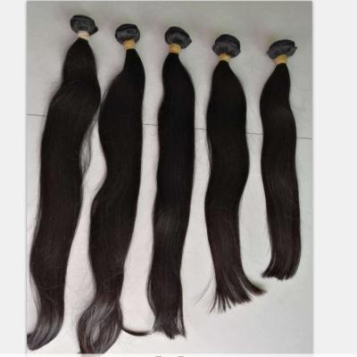 China silky straight wave raw virgin weft hair make by raw unprocessed hair can be light color for sale