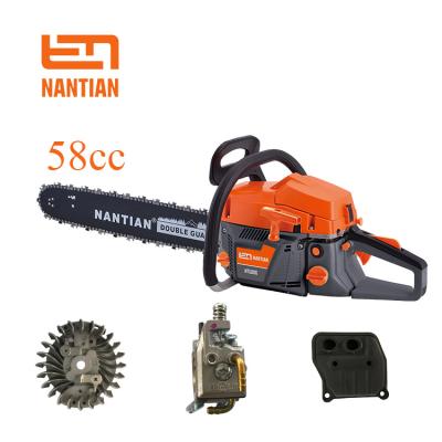 China 58cc Gasoline 2-Stroke Chainsaw With CE Two Stroke Single Cylinder for sale