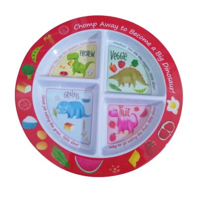 China Smooth Texture Nutriton Education Melamine Carbs And Protein Plate With Weight Loss for sale