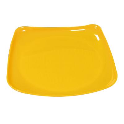 China Sustainable Canteen Melamine Dish Square Dessert Color Plastic Custom Melamine Dish for sale