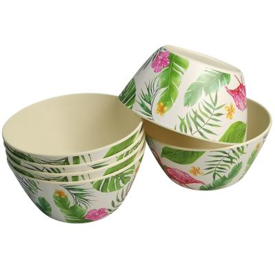 China 750ML/15cm Bamboo Salad Serving Melamine Sustainable Bowl Items for sale