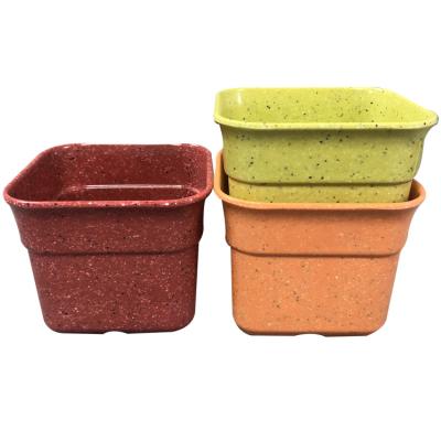 China Soft Texture Square Mix Melamine Hanger Flower Pot Small Planters and Vase for sale