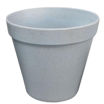 China Soft Texture Melamine Outdoor & Garden Flower Pot Bamboo Plastic Large Planters for sale