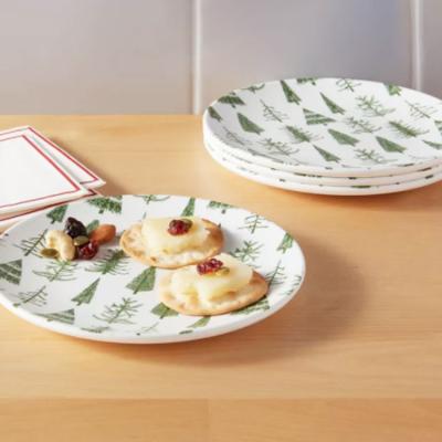 China Sustainable custom Christmas melamine plates platos de melamina for sale