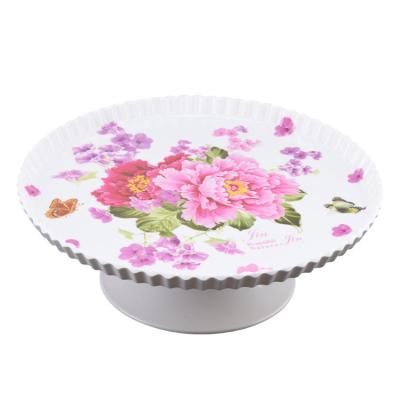 China Viable Garden Partyware Melamine Cake And Cookies Display Tray With Stand for sale