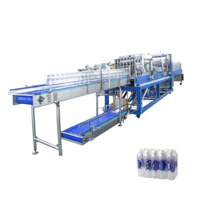 China automatic beverage shrink tunnel film sealer/heat shrink wrapper machine for aluminum cans tray packaging for sale