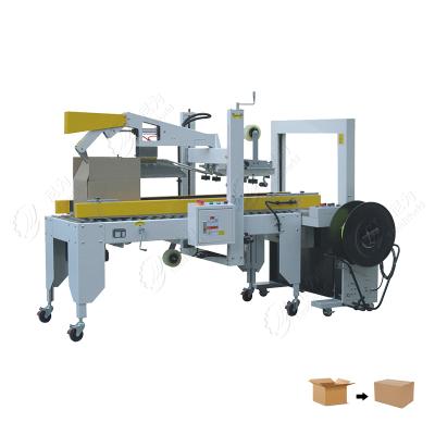 China Full Automatic Food Carton Four Corner Box Edge Sealer Sealing Machine for sale