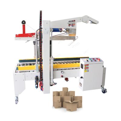 China Food Carton Box Closing Sealer Machines Automatic Strip Sealing Carton Box Packing Machine for sale