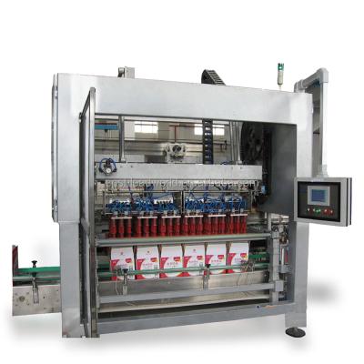 China Full Automatic Beverage Low Price Cardboard Box Packing Machine Case Packer for sale