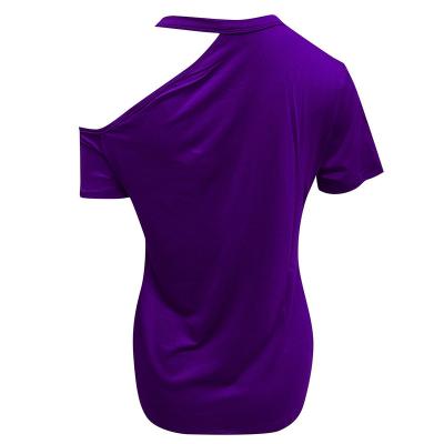 China China Factory Supply WTS-005 Casual New Arrival Irregular T Shirt For Woman for sale