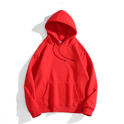 China Anti-Wrinkle Many Color Options 360 GSM 100% Cotton Hoodies Blank Men's Pullover Loose Oversized Hoodie for sale