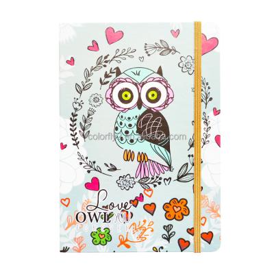 China High Quality Printed A5 Woodfree Paper Hardcover Notebook For School for sale