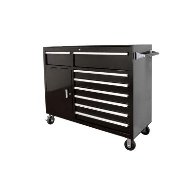 China Modern Heavy Duty 42 Inch Garage Workshop Mobile Workbench Tool Roll Cabinet With Drawer Tool Cabinet Metal Tool Cart for sale