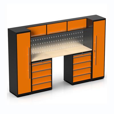 China Modular Tool Cart Garage Tool Cabinet Workbench Tool Cabinets Garage Tool Box and Cabinet for sale