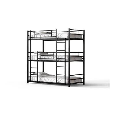 China Mid Century Single Triple Bunk Bed For Sale Triple Beds Design Cheap Adult Loft Bed for sale