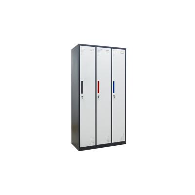 China (Other)Adjustable Metal Stainless Steel Wardrobe Metal Locker Dormitory Storage Cabinet for sale