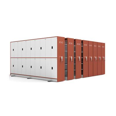 China Factory Sale Adjustable Metal Archive Steel Compact Shelving Cabinet Mobile Shelving Shelves (Other) Shelving for sale