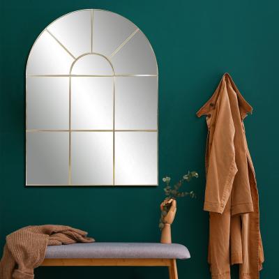 China Large minimalist arched wall mirrors large wall luxury wholesale living room decor mirrors mirror for sale