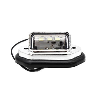 China High Brightness China Manufacturer 3 LED Plate License Plate Lamp Led Truck Trailer Light for sale