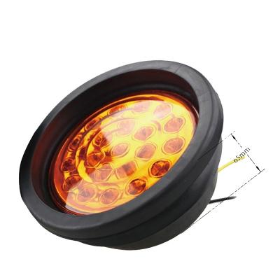 China Factory Price Round 21LED Amber Truck Side Light Led Side Marker 130*76mm for sale