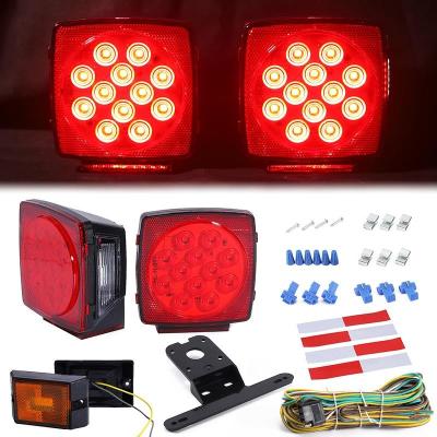 China High Brightness Waterproof Boat Trailer 12v Led Tail Light Kit With Reflective Evidence Strip for sale