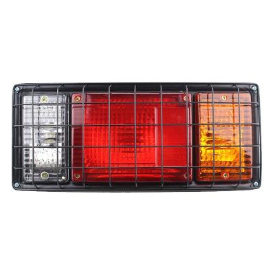 China High Brightness Auto Parts Stop Turn Marker Combination 12v 24v Trailer Tail Lamp Truck Rear Light With Iron Net for sale