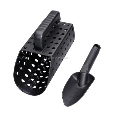 China Black 2 PCS Metal Finder Accessory Set Sand Scoop Shovel Tool Kit Metal Detecting Treasure Hunts Machine Accessory Sand Scoop For Metal Detecting for sale