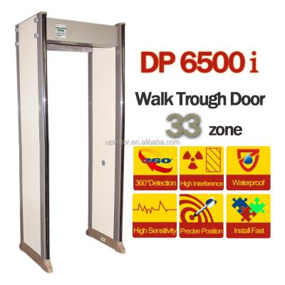 China Airport Security Checking 33 ZONES Walk Through Metal Detector With LCD Display For Custom Airport Security Gate for sale