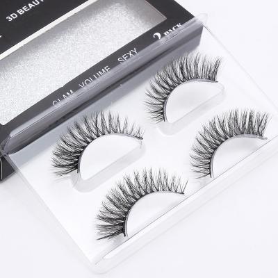 China Mink Lashes Private Label Natural Long False 3d Strip Invisible Eyelashes for sale