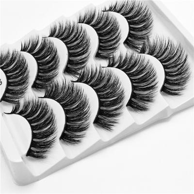 China Private Labels 3d Long Natural Eyelashes Private Label Fake Custom Mink Lashes Mink Lashes 5 in 1 for Wholesale for sale