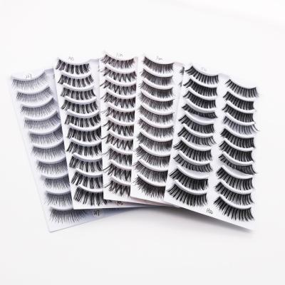 China Gently cheap 10mm $1 short whips 0.05 lashes best silk material whips 10 pairs for sale