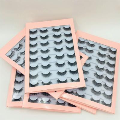 China Real Natural Wholesale Private Label Long Bundle 3D Mink Lashes 25mm 27mm 28mm 30mm Eye Lashes Custom Made for sale