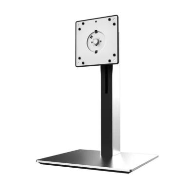 China Compatible Alloy Computer Monitor Stand VESA Mount 75*75 100*100 Screen Desk Adjustable Aluminum Riser for sale