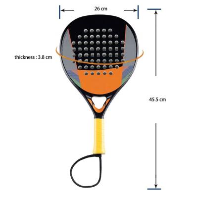 China Wholesale Lightweight Carbon Fiber Padel Racket Good Balance And Good Performance Padel Grip Racket for sale