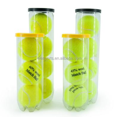 China Felt wool + natural rubber OEM manufacturer 45% wool match padel tennis ball with pressurized tube for sale