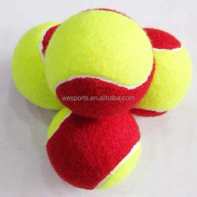 China Wholesale 75 Diameter Polyester Felt + Soft Rubber Core Acrylic Low Speed ​​Kids Tennis Ball For Kids Stage 3 for sale