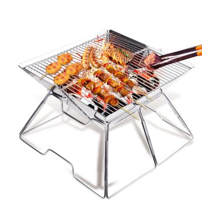 China Foldable Barbecue Stainless Steel BBQ Grill Charcoal Grill Portable Outdoor BBQ Grill For Outdoor for sale