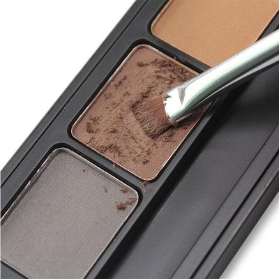 China Waterproof And Long Lasting Tricolor Eyebrow Powder Waterproof Light Brown And Dark Brown Gray With Brush for sale