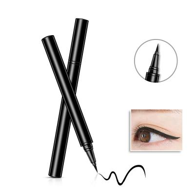 China Waterproof No LOGO Liquid Eyeliner Pen with black sponge head in smooth liquid and steel ball waterproof makeup for sale