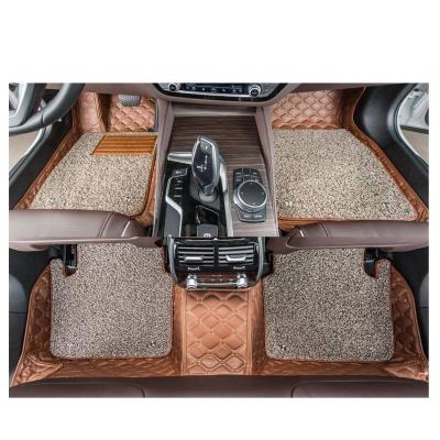 China Easy Cleaned Luxury Unique Custom Made PVC Car Mats 4 Pieces Waterproof Plastic Car Floor Mats for sale