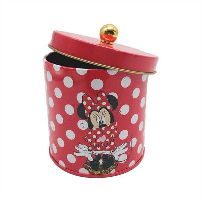 China Food Factory Customized Exquisite Pattern Printing Food Grade Metal Packaging Candy Cans Gift Tin Can for sale