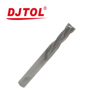 China Carbide DJTOL two flutes and cut down spiral bit for sale