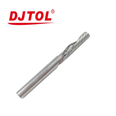 China DJTOL Carbide Down Cut Groove Spiral Bit for sale