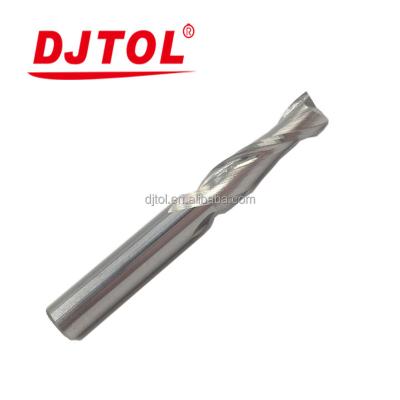 China Carbide Double Flutes Spiral Bit For CNC Machine Cutting For Acrylic And Wood for sale