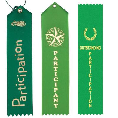 China High Tenacity Custom High Quality Turnout Ribbons Bulk Gold Foil Printed Green Ribbons Turnout Ribbons Wholesale for sale